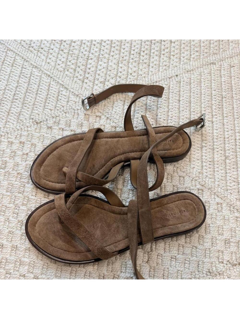 Reformation Jane Flat Sandal - Picture 3 of 6